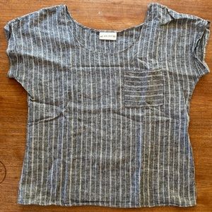 Linen top, size large, made in Canada